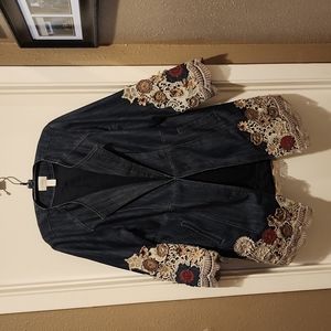 Gorgeous lined blue jean coat